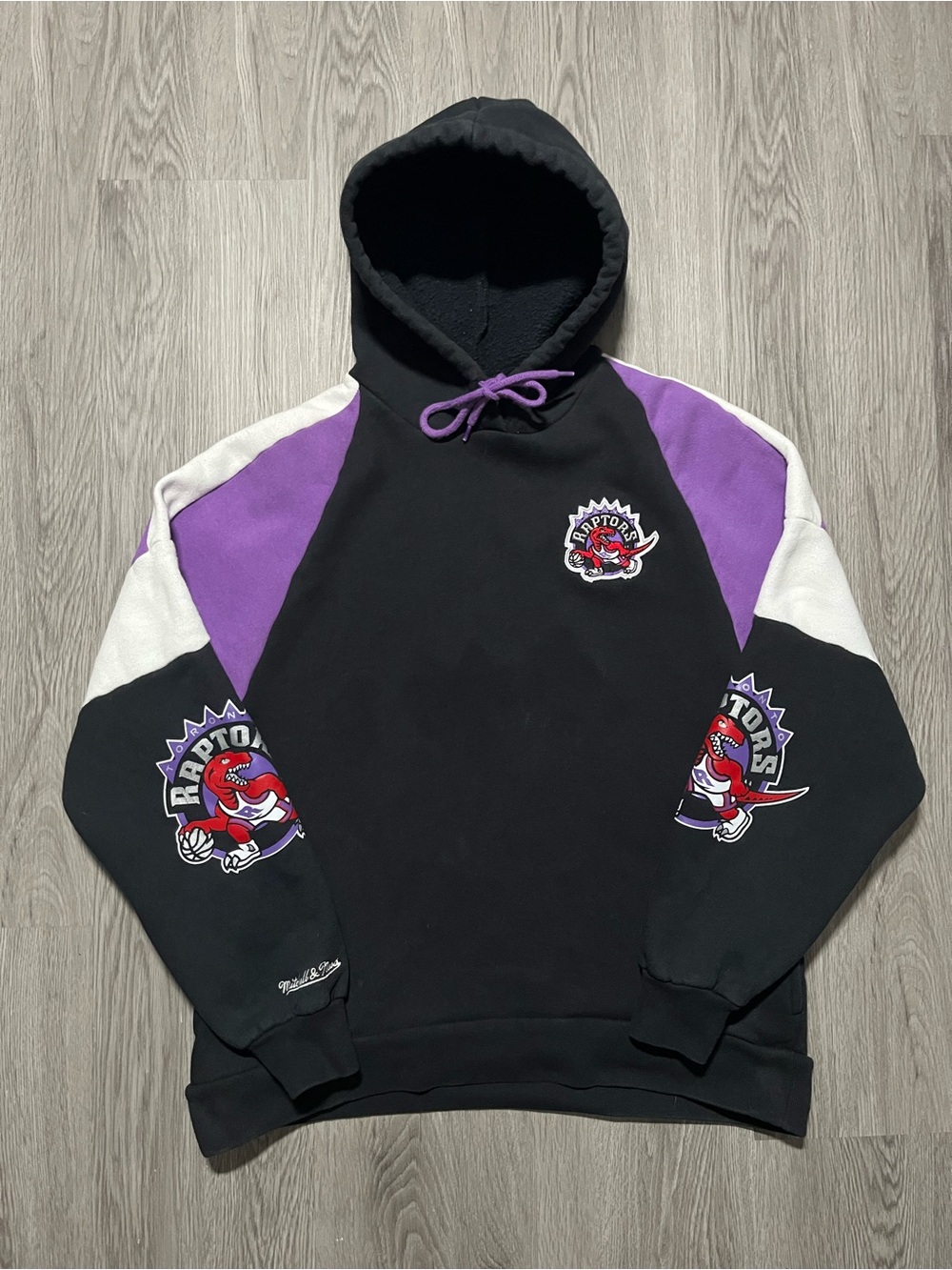 Toronto Raptors Mitchell & Ness Hardwood classic hoodie sweater men’s small NBA